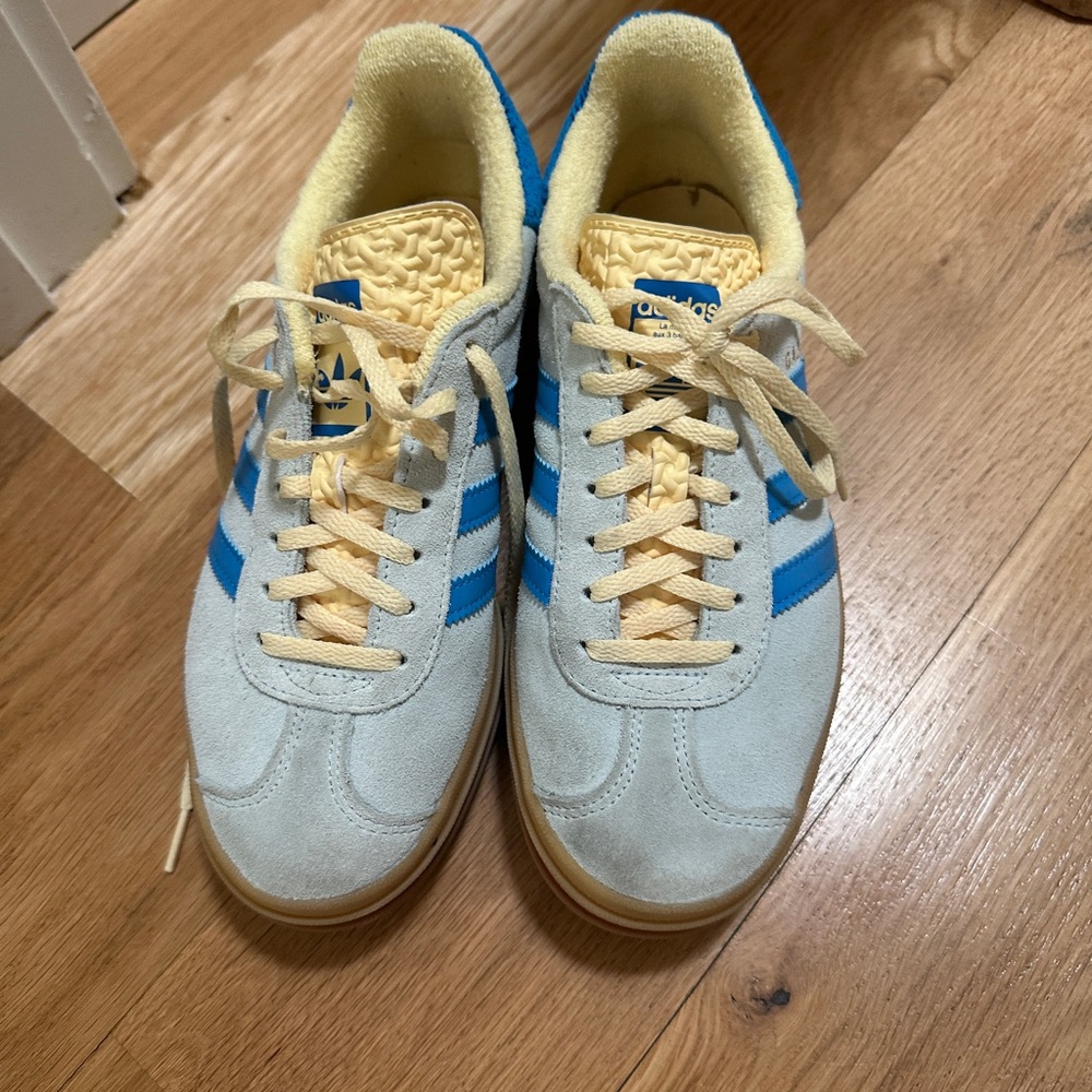 Adidas Gazelle Blue and Cream Sneakers Women’s